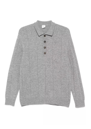 Eleventy ribbed polo shirt - Grey