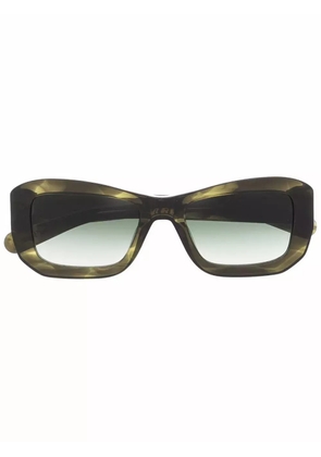 FLATLIST oversize-frame sunglasses - Green