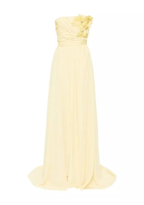Saiid Kobeisy embroidered maxi dress - Yellow