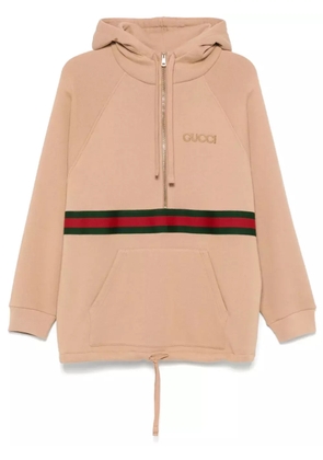 Gucci hooded mini dress - Neutrals
