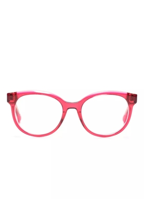 MAX&Co. logo-engraved round-frame glasses - Pink