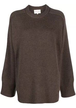 LouLou de Saison Safi wool-blend crew-neck jumper - Brown