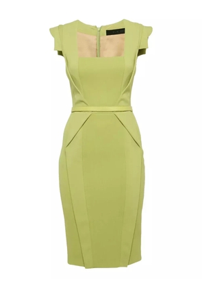 Elie Saab crepe belt dress - Green