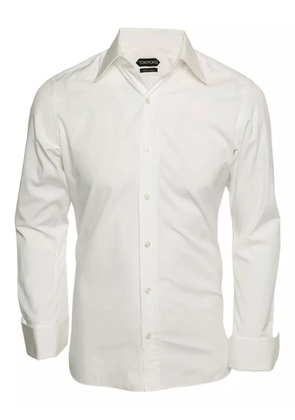 Tom Ford Vintage long-sleeved cotton shirt - White