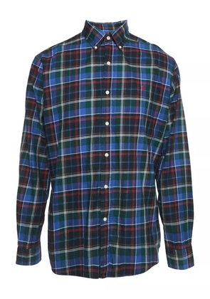 Polo Ralph Lauren Vintage Pre-Owned tartan-pattern cotton shirt - Blue