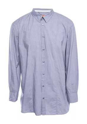 BOSS cotton checked shirt - Blue