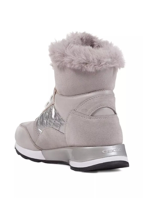 Geox trimmed high-top sneakers - Grey