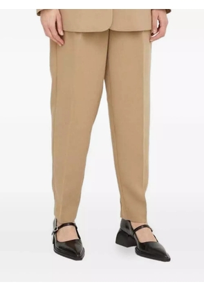 Bruuns Bazaar pleated high-waisted trousers - Neutrals