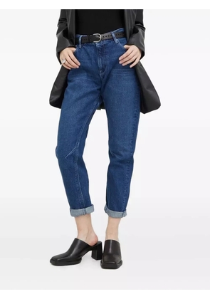 G-Star RAW logo-patch cuffed jeans - Blue