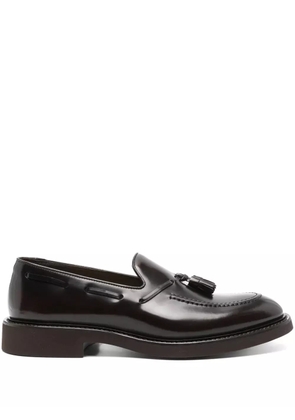 Doucal's tassel-detail leather loafers - Brown
