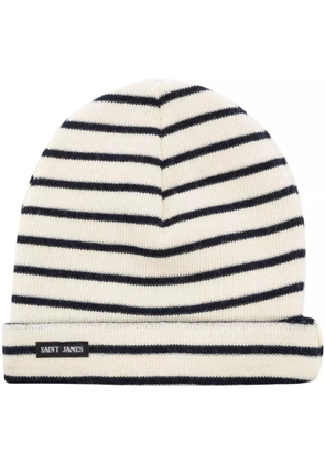 Saint James Cartier striped wool beanie - Neutrals