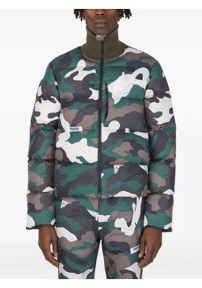 KANGHYUK camouflage quilted puffer jacket - Green