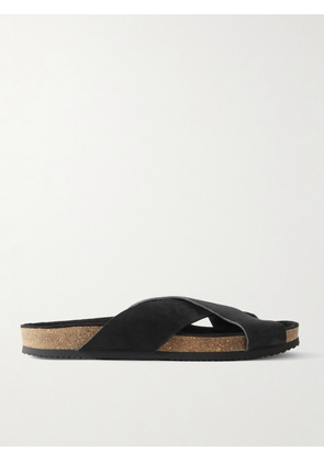 Mr P. - Suede Sandals - Men - Black - UK 7
