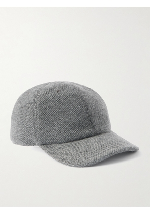 Kiton - Logo-Embroidered Cashmere Baseball Cap - Men - Gray