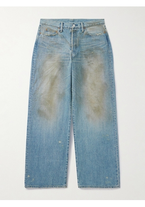 ssstein - Wide-Leg Distressed Jeans - Men - Blue - XS