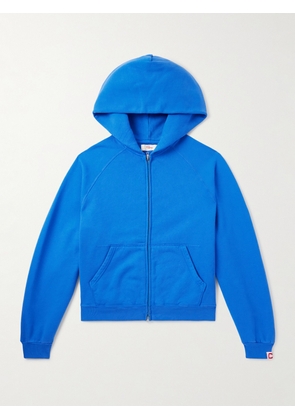 Cherry Los Angeles - Logo-Appliquéd Cotton-Jersey Zip-Up Hoodie - Men - Blue - XS