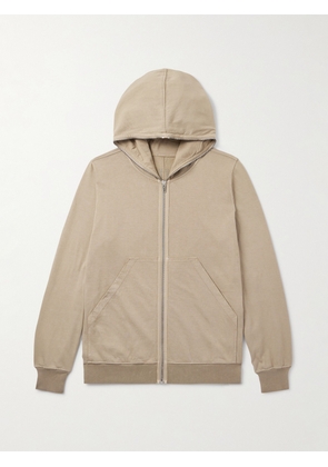 DRKSHDW By Rick Owens - Cotton-Jersey Zip-Up Hoodie - Men - Neutrals - XS