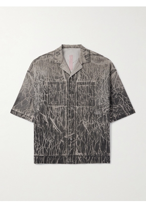 DRKSHDW By Rick Owens - Magnum Tommy Foil-Coated Denim Shirt - Men - Black - S