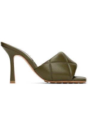 Bottega Veneta Khaki Lido Heeled Sandals