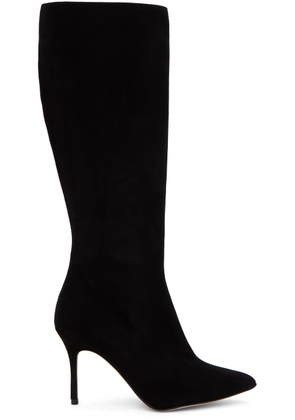 Manolo Blahnik Black Oculara Tall Boots