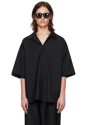 Lownn Black Collarless Shirt