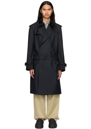 Burberry Black Long Trench Coat