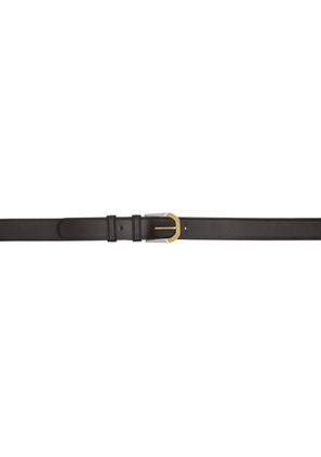 The Row Brown Art Deco Box Calf Leather Belt