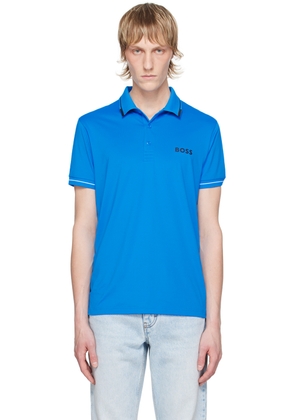 BOSS Blue Bonded Polo