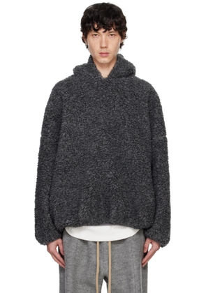 Fear of God Gray Polar Fleece Hoodie