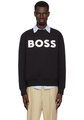BOSS Black Relaxed-Fit Cotton-Terry Sweatshirt