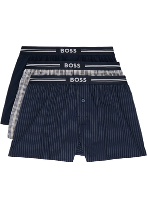 BOSS Three-Pack Multicolor Cotton Boxers
