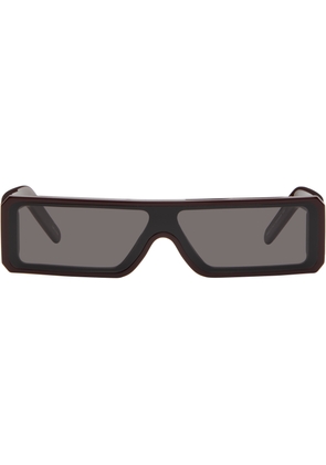 Rick Owens Burgundy Hollywood Geth Sunglasses