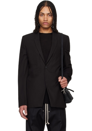 Rick Owens Black Hollywood Fogpocket Soft Soft Blazer