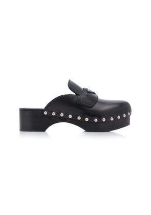 Prada Studded Leather Clogs - Moda Operandi