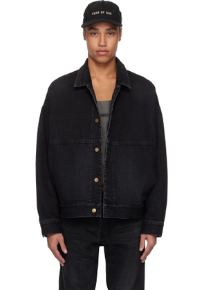 Fear of God Black Trucker Denim Jacket