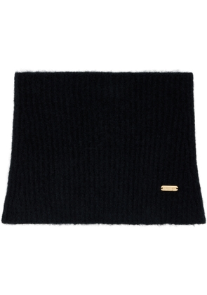 TOM FORD Black 'Tom Ford' Metal Plaque Snood