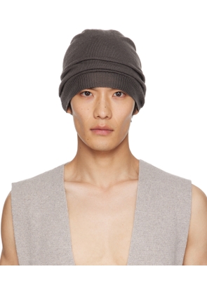 Rick Owens Gray Concordians Medium Beanie