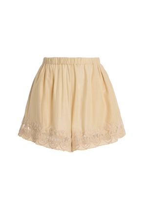 All That Remains Evelyn Cotton-Silk Shorts - Moda Operandi