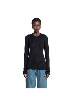 Silk Ribbed-Knit Sweater