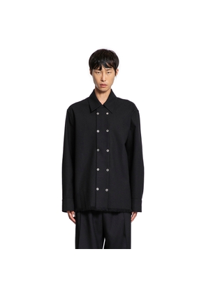 Wool Shirt with Eyelets