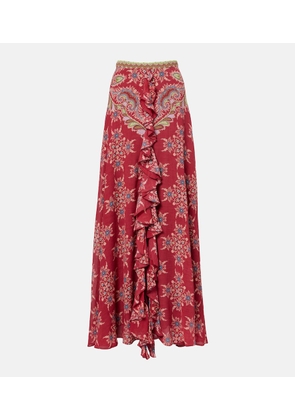 Etro Printed maxi skirt