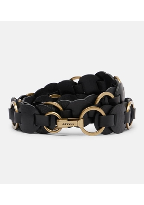 Isabel Marant Lota braided embellished leather belt