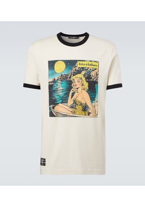 Dolce&Gabbana Printed cotton jersey T-shirt