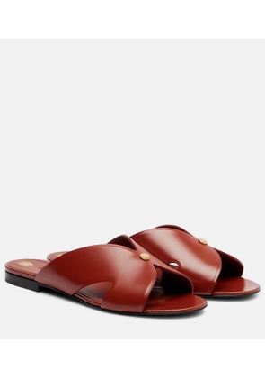 Loro Piana Vera leather slides