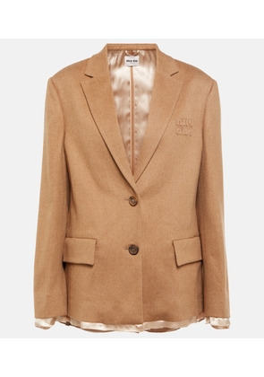 Miu Miu Camel hair blazer