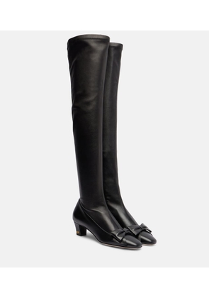 Valentino Garavani Bowow 45 leather over-the-knee boots