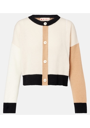 Marni Colorblocked cashmere cardigan