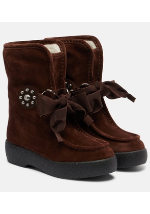 Valentino Garavani Snowish suede ankle boots