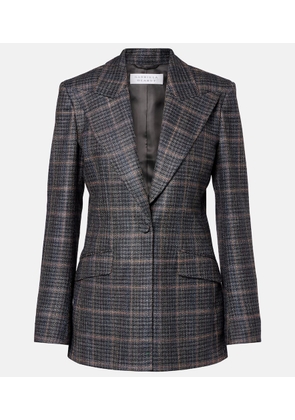 Gabriela Hearst Leiva checked wool and silk blazer