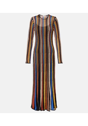 Ulla Johnson Albie striped lame maxi dress